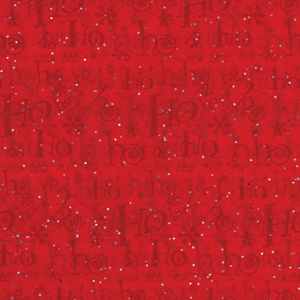 Red Sparkle Ho Ho Ho